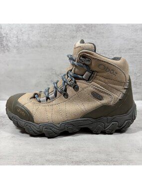 Oboz Bridger B-Dry Waterproof Hiking Boots - Women's Size 7 - Tan